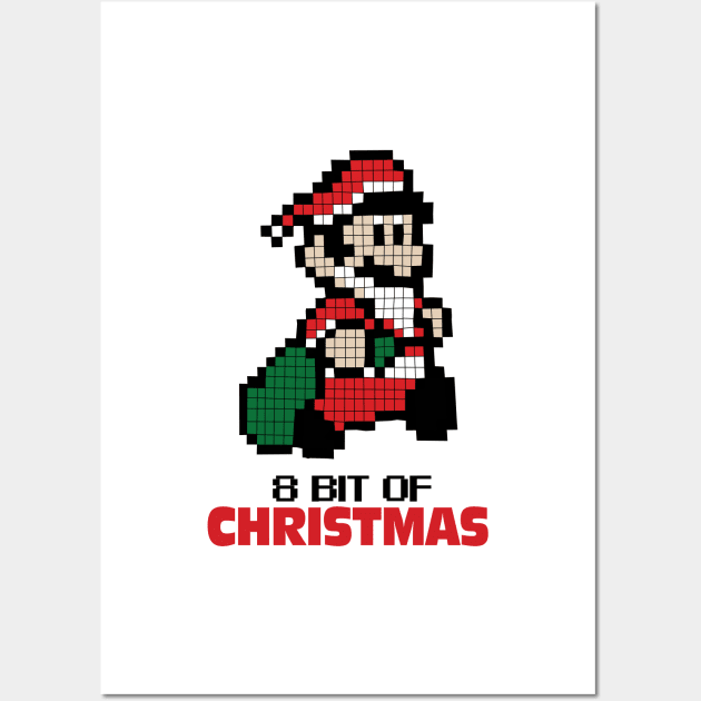 8 Bit of Christmas Wall Art by KewaleeTee